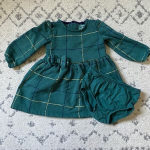Carter’s Green Plaid Sweater Dress 18M